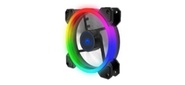 HIPER HCF1251-03,  Single ring,  RGB fan 120*120*25mm  (38.5CFM,  1200RPM,  3+4PIN)