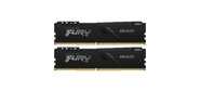 Kingston KF432C16BBK2 / 32 FURY Beast Black DDR4 DIMM 32GB Kit 2x16Gb PC4-25600,  3200MHz,  CL16