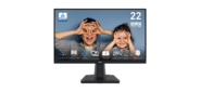MSI PRO MP225 21.5" 16:9 FHD (1920x1080) IPS Flat, 1ms (MPRT), 3000:1, 100M:1, 250nit, 178 / 178, HDMI 1.4, VGA (D-Sub), Tilt, VESA, 100Hz, Black, 1y war-ty