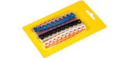 Набор цветных маркировочных кабельных клипс с цифрами,  для кабелей диаметром до 5.5 мм