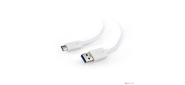 Bion Кабель  USB 3.0 AM to Type-C cable  (AM / CM),  1 m,  white. 5 Гбит / с .  3A  (36W) [BXP-CCP-USB3-AMCM-1M-W]