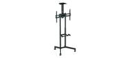 Стойка на колесах Arm media PT-STAND-8 черная для TV / LFD 32"-80", полка, max VESA 600x400, высота 1060-1500 мм, нагрузка до 50 кг