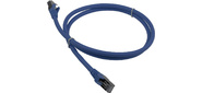 Патч-корд LANMASTER LSZH FTP кат.6A, 0.5 м, синий