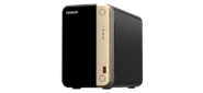 SMB QNAP TS-264-8G NAS 2 HDD trays,  4-core Intel Celeron N5105 / N5095 2.0-2.9 GHz,  8 GB DDR4 RAM ,  2x2.5 Gigabit Ethernet ,  2xUSB 3.2 Gen 2  (10Gbps),  2xUSB 2.0 port,  1xHDMI,  2xM.2 PCIe Gen 3 x1 slots