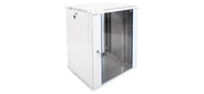 ЦМО! Шкаф телеком. настенный разборный 15U  (600х520) дверь стекло, цвет черный  (ШРН-Э-15.500-9005)  (1 коробка)