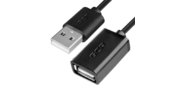 Greenconnect Удлинитель 1.5m USB 2.0,  AM / AF,  черный,  28 / 28 AWG,  экран,  армированный,  морозостойкий,  GCR-UEC6M-BB2S-1.5m