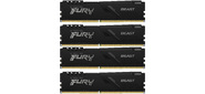 Kingston 64GB 3200MHz DDR4 CL16 DIMM (Kit of 4) 1Gx8 FURY Beast Black