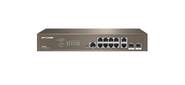IP-COM G5312F Коммутатор управляемый L3,  12 портов,  10х1 Гбит / с,  Base-X SFP 2х1 Гбит / с,  настольный