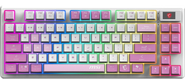 Клавиатура беспроводная Keyboard MSI FORGE GK600 TKL,  Wireless,  Mechanical Linear Switches,  RGB LED,  4000mA / h,  Violet