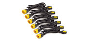 APC Power Cord Kit (6 ps), Locking, IEC 320 C13 to IEC 320 C14, 10A, 208 / 230V, 1, 8m (repl. AP8706S)