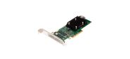 HBA-адаптер Broadcom SAS 9500-8i SGL  (05-50077-03) PCIe v4 x8 LP,  Tri-Mode SAS / SATA / NVMe 12G HBA,  8port (1*int SFF8654),  3808 IOC,  RTL {5}  (007509)
