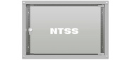 Шкаф коммутационный NTSS Lime  (NTSS-WL6U5560GS) настенный 6U 550x600мм пер.дв.стекл несъемн.бок.пан. 30кг серый 110град. IP20 сталь