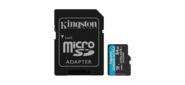 Карта Памяти micro SDXC 64Gb Kingston Canvas Go Plus UHS-I U3 A2 + ADP  (170 / 70 MB / s)