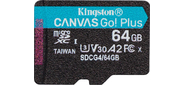 Флеш карта microSDXC 64GB Kingston SDCG4 / 64GBSP Canvas Go! Plus V30 A2 w / o adapter