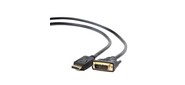 Кабель DisplayPort-DVI Gembird / Cablexpert  1м,  20M / 19M,  черный,  экран,  пакет (CC-DPM-DVIM-1M)