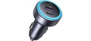 Автомобильное зарядное устройство UGREEN EC307  (45843) 30W 3-Port Fast Car Charger. Цвет: серый