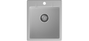 GRANFEST Мойка URBAN 242 1-чаша 420*490мм, монтаж: врезной, материал: кварц, цвет: серый