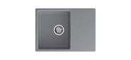 URBAN 668L dark gray 1-чаша+крыло 680*490мм, монтаж: врезной, материал: кварц, цвет: темно-серый