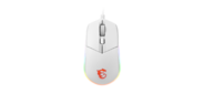MSI Clutch GM11,  Gaming Mouse Wired,  DPI 5000,  symmetrical design,  RGB lighting,  White