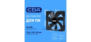CBR Вентилятор для корпуса CBR-CF-12025-1200B, 120*120*25мм, 3-pin+molex, 1200 RPM, 36 CFM, 25 dBA
