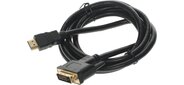 Кабель аудио-видео Buro HDMI (m) / DVI-D (Dual Link) (m) 1.8м. феррит.кольца Позолоченные контакты черный (BHP RET HDMI_DVI18)
