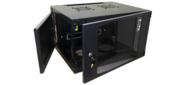 Шкаф настенный Lanmaster Next TWT-CBWNG-15U-6X4-BK 15U 550x450мм пер.дв.стекл съемные бок.пан. 60кг черный