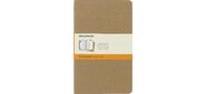 Блокнот Moleskine CAHIER JOURNAL QP416 Large 130х210мм обложка картон 80стр. линейка бежевый (3шт)