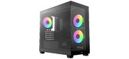 Корпус для ПК Case Ocypus Gamma C52 BK ARGB mATX / win / black / 3 ARGB fans / no PSU / Tempered Glass