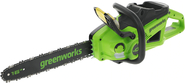 Цепная пила аккумуляторная GreenWorks GD40CS20X,  40V,  40 см,  2000 Вт,  бесщеточная,  без АКБ и ЗУ   (2008807)