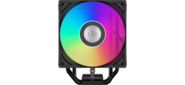 Кулер для процессора / CPU Cooler PCCooler RT500 Digital ARGB BK (240W, 4-pin PWM, LED temp., 152mm, Al / Cu, 5x6mm, ARGB, 1x120mm, 73.32CFM, 34.9dBA, 2200RPM, S: 1851 / 1700 / 1200 / 115X, AM5 / AM4, black)
