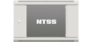 Шкаф коммутационный NTSS Премиум  (NTSS-W9U6045GS-2) настенный 9U 600x450мм пер.дв.стекл 60кг серый IP20 сталь