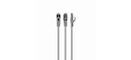 Cablexpert Патч-корд FTP PP6-1.5M кат.6, 1.5м, литой, многожильный (серый)