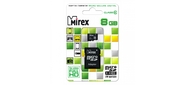 Флеш карта microSD 8GB Mirex microSDHC Class 10  (SD адаптер)