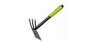 Мотыжка садовая ручная двухсторонняя Deli DL580814  длина 30 см,  защита от ржавчины и коррозии,  противоскользящая рукоять