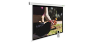 Экран Cactus 197x200см MotoExpert CS-PSME-200x200-WT 1:1 настенно-потолочный рулонный белый (моторизованный привод)