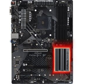 Материнская плата Asrock B450 Gaming K4 Soc-AM4 AMD B450 4xDDR4 ATX AC`97 8ch (7.1) GbLAN RAID+VGA+HDMI+DP