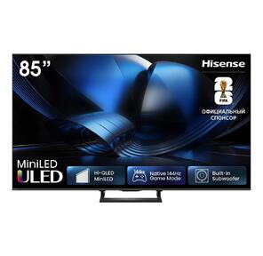 Телевизор QLED Hisense 85" 85U7S угольно-серый 4K Ultra HD 165Hz DVB-T DVB-T2 DVB-C DVB-S DVB-S2 USB WiFi Smart TV