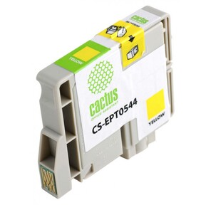 Картридж струйный Cactus CS-EPT0544 для Epson Photo R800 R1800 желтый 16.5мл