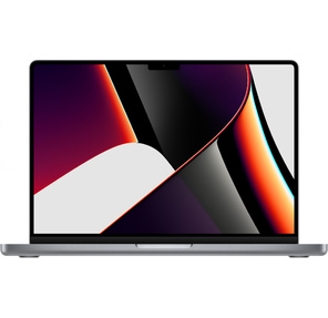 Ноутбук Apple MacBook Pro A2442 M1 Pro 8 core 16Gb SSD512Gb / 14 core GPU 14.2" Retina XDR  (3024x1964) Mac OS grey space WiFi BT Cam  (Z15G000DY)