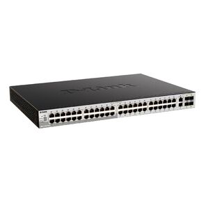 D-Link DGS-3130-54PS / B2A,  PROJ L2+ Managed Switch with 48 10 / 100 / 1000Base-T ports and 2 10GBase-T ports and 4 10GBase-X SFP+ ports  (48 PoE ports 802.3af / 802.3at  (30 W),  PoE Budget 370W,  PoE Budget wit