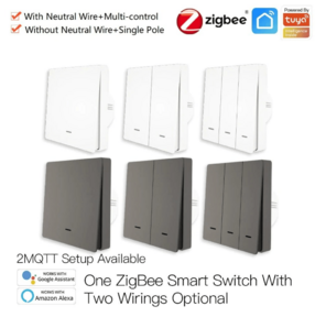 Умный выключатель MOES Gang Smart Switch ZS-B-EU3,  Zigbee,  95-250 В