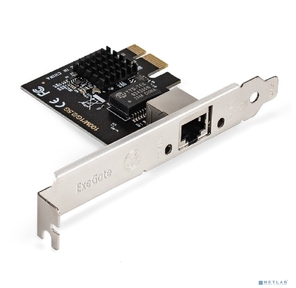 Сетевой адаптер ExeGate EXE-251  (PCI-E x1 v2.0,  1xRJ45,  UTP 100Mbps / 1000Mbps / 2.5Gbps RTL8125B)