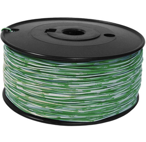 1-парный кроссировочный кабель,  24 AWG,  бухта 500 метров,  бело-зеленый