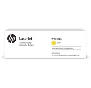 Картридж лазерный HP 415X W2032XC желтый  (6000стр.) для HP LJ M454 / MFP M479  (техн.упак)