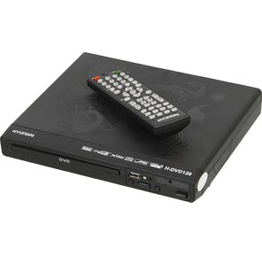 Плеер DVD Hyundai H-DVD120 черный ПДУ