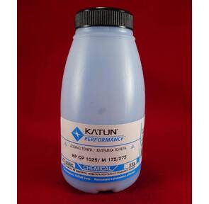 Тонер HP CP 1025 / M 175 / 275 Cyan,  химический  (фл.25г.) Katun фас. Россия