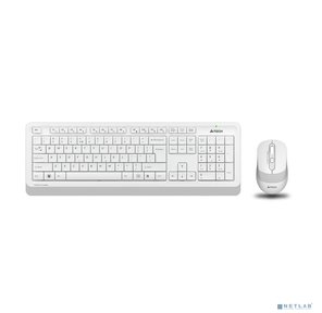 Клавиатура и мышь Wireless A4Tech FG1010 WHITE бело-серая,  USB [1147575]
