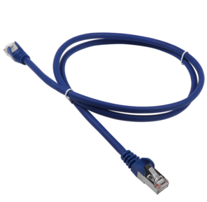 Патч-корд LANMASTER LSZH FTP кат.5e,  1.0 м,  синий