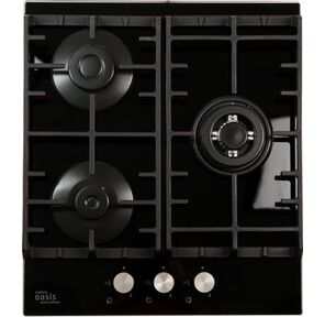Газовая варочная поверхность Oasis P-3GBT стекло черное