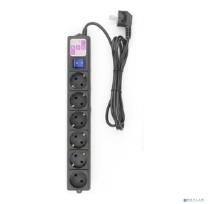 Power Cube Фильтр-удлинитель 1, 9м 6 р 16А SPG6-B1, 9M  (21887),  черный